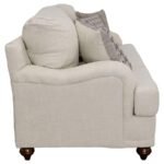 GLENN UPHOLSTERED ENGLISH ARM SOFA LIGHT GREY AND GREY - Image 5