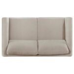 ISLINGTON 3-PIECE UPHOLSTERED PANEL ARM SOFA SET TAUPE - Image 10