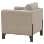 ISLINGTON 3-PIECE UPHOLSTERED PANEL ARM SOFA SET TAUPE - Image 13