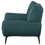 ACTON UPHOLSTERED FLARED ARM ACCENT CHAIR TEAL BLUE - Image 5