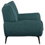ACTON UPHOLSTERED FLARED ARM ACCENT CHAIR TEAL BLUE - Image 8