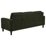 RUTH 3-PIECE FABRIC UPHOLSTERED TRACK ARM SOFA MATCHA GREEN - Image 5