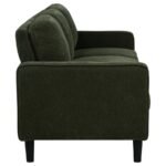 RUTH 3-PIECE FABRIC UPHOLSTERED TRACK ARM SOFA MATCHA GREEN - Image 6