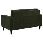 RUTH 3-PIECE FABRIC UPHOLSTERED TRACK ARM SOFA MATCHA GREEN - Image 9