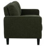 RUTH 3-PIECE FABRIC UPHOLSTERED TRACK ARM SOFA MATCHA GREEN - Image 10