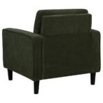 RUTH 3-PIECE FABRIC UPHOLSTERED TRACK ARM SOFA MATCHA GREEN - Image 13