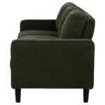 RUTH 77-INCH FABRIC UPHOLSTERED TRACK ARM SOFA MATCHA GREEN - Image 5
