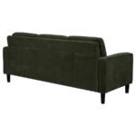 RUTH 77-INCH FABRIC UPHOLSTERED TRACK ARM SOFA MATCHA GREEN - Image 7