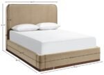 Rava Velvet Upholstered Bed - Image 9