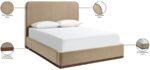 Rava Velvet Upholstered Bed - Image 10
