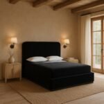 Rava Velvet Upholstered Bed - Image 2