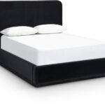 Rava Velvet Upholstered Bed