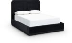 Rava Velvet Upholstered Bed