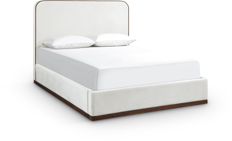 51259.jpg Rava Velvet Upholstered Bed - Image 1