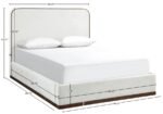 Rava Velvet Upholstered Bed - Image 9