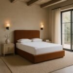 Rava Velvet Upholstered Bed - Image 2