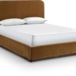 Rava Velvet Upholstered Bed