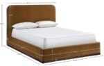 Rava Velvet Upholstered Bed - Image 9