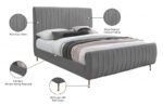 Zara Velvet Upholstered Bed - Image 10