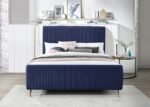 Zara Velvet Upholstered Bed - Image 4