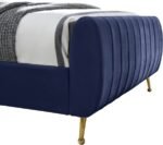Zara Velvet Upholstered Bed - Image 6
