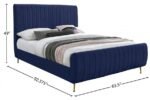 Zara Velvet Upholstered Bed - Image 9