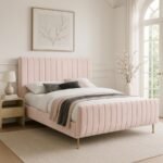 Zara Velvet Upholstered Bed - Image 2