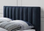 Vance Mid-Century Modern Linen Textured Fabric Upholstered Bed - Image 6
