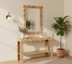 Vassa Burl Veneer Framed Mirror - Image 2