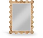 Vassa Burl Veneer Framed Mirror
