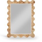 Vassa Burl Veneer Framed Mirror