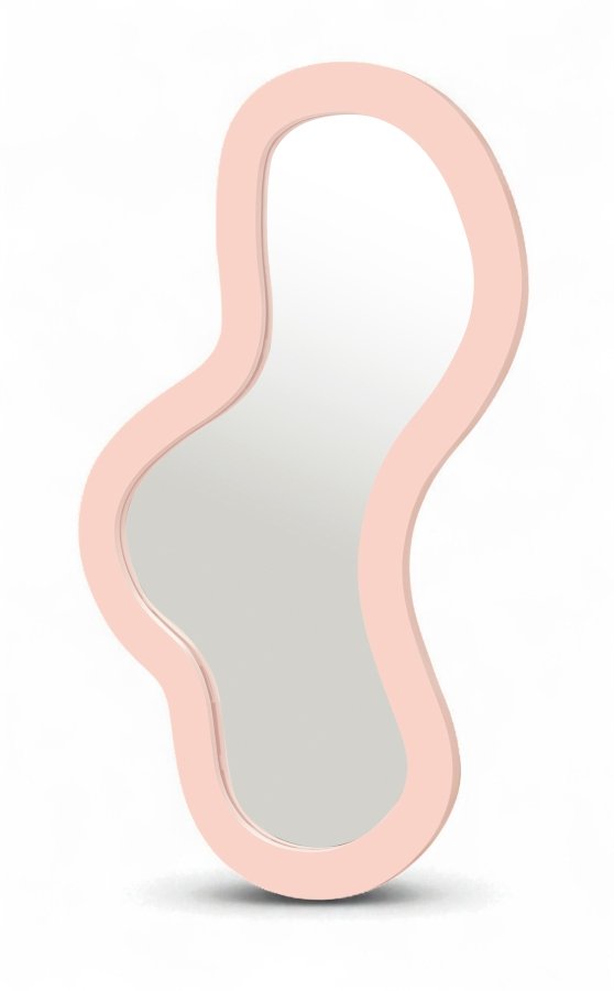51633.jpg Oblique Iron Frame Mirror - Image 1