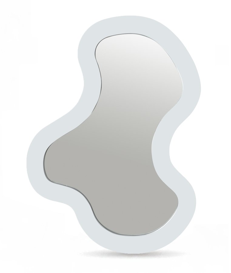51636.jpg Oblique Iron Frame Mirror - Image 1