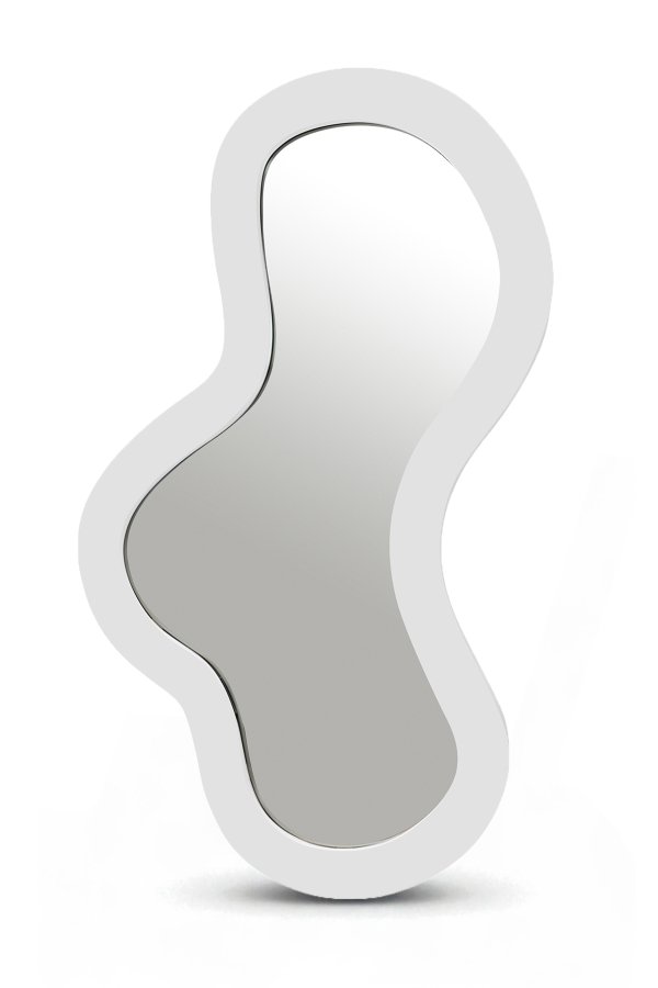 51637.jpg Oblique Iron Frame Mirror - Image 1