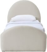 Andaz Chenille Fabric Upholstered Twin Trundle Bed - Image 3