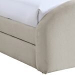 Andaz Chenille Fabric Upholstered Twin Trundle Bed - Image 6