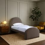 Andaz Chenille Fabric Upholstered Twin Bed - Image 2