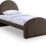 Andaz Chenille Fabric Upholstered Twin Bed