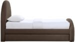 Andaz Chenille Fabric Upholstered Twin Trundle Bed - Image 4