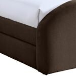 Andaz Chenille Fabric Upholstered Twin Trundle Bed - Image 6