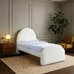 Andaz Chenille Fabric Upholstered Twin Bed - Image 2