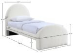 Andaz Chenille Fabric Upholstered Twin Bed - Image 9