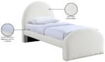 Andaz Chenille Fabric Upholstered Twin Bed - Image 10