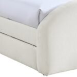 Andaz Chenille Fabric Upholstered Twin Trundle Bed - Image 6