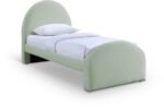 Andaz Chenille Fabric Upholstered Twin Bed
