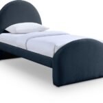 Andaz Chenille Fabric Upholstered Twin Bed