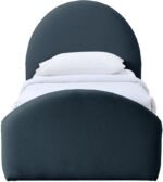 Andaz Chenille Fabric Upholstered Twin Trundle Bed - Image 3