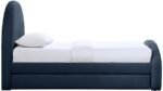 Andaz Chenille Fabric Upholstered Twin Trundle Bed - Image 4