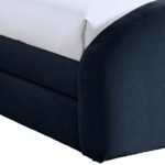 Andaz Chenille Fabric Upholstered Twin Trundle Bed - Image 6