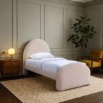 Andaz Chenille Fabric Upholstered Twin Bed - Image 2